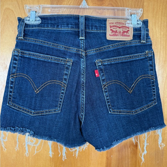 Levi's Pants - Levi's Dark Indigo Denim Cutoff Shorts
